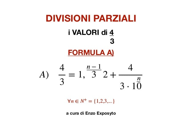 Divisione parziale 4/3